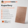 Cu-ETP kuparilevy EN 1652, hyvä sähkön- ja lämmönjohtavuus