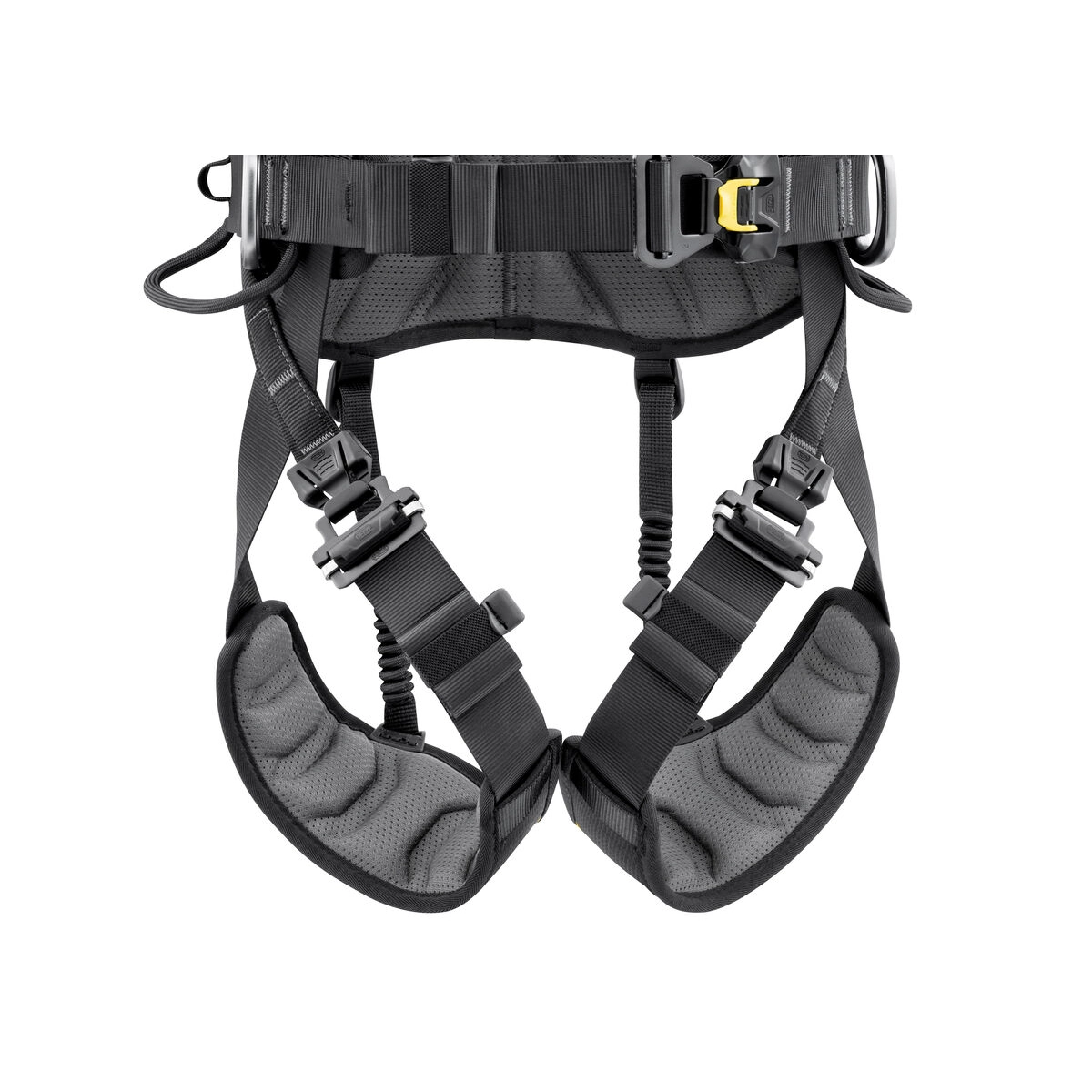 Petzl VOLT LIGHT työvaljaan pehmustetut jalkalenkit ja FAST-pikasoljet