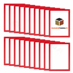 Punainen magneettinen A4-infokehys 20 kpl tukkupakkaus