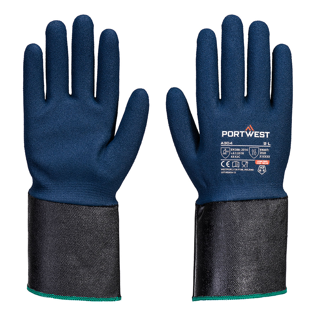 Grip C13 harmaa sininen C-tason viiltosuojakäsine nitriilivaahtopinnoitteella