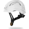 KASK Zenith X Air HI VIZ valkoinen työkypärä sivulta – tuuletettu suojakypärä
