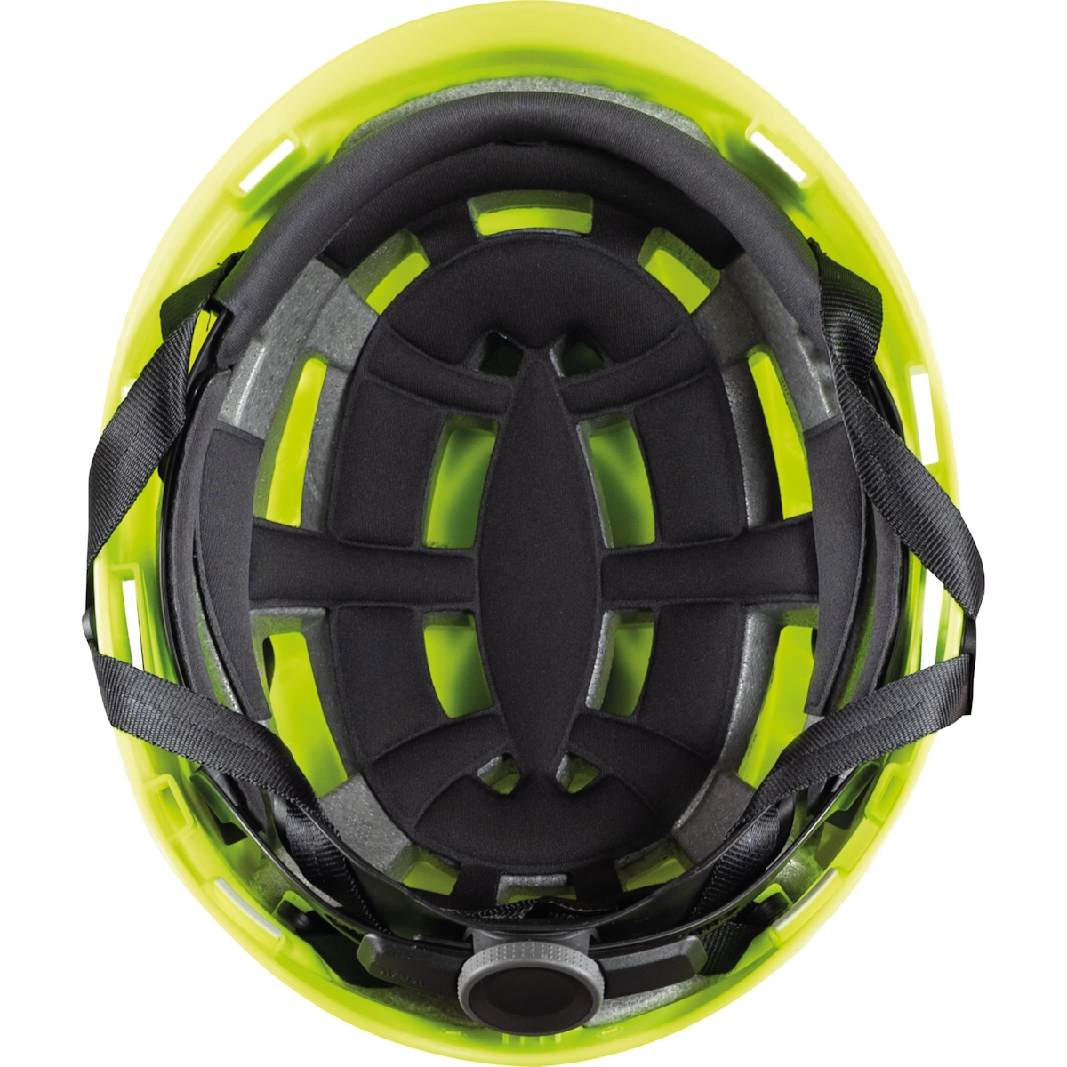 KASK Primero Air HI VIZ fluorikeltainen työkypärä sisältä – hihnasto ja 2DRY pehmusteet