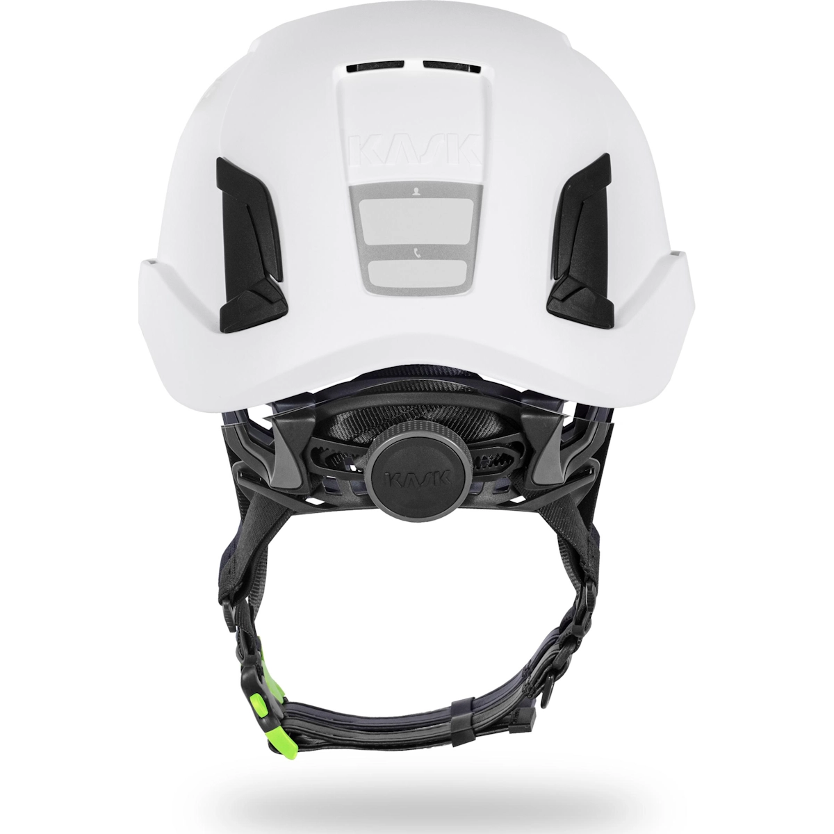KASK Zenith X PL valkoinen työkypärä takaa – Adaptive Fit säätö 52–63 cm