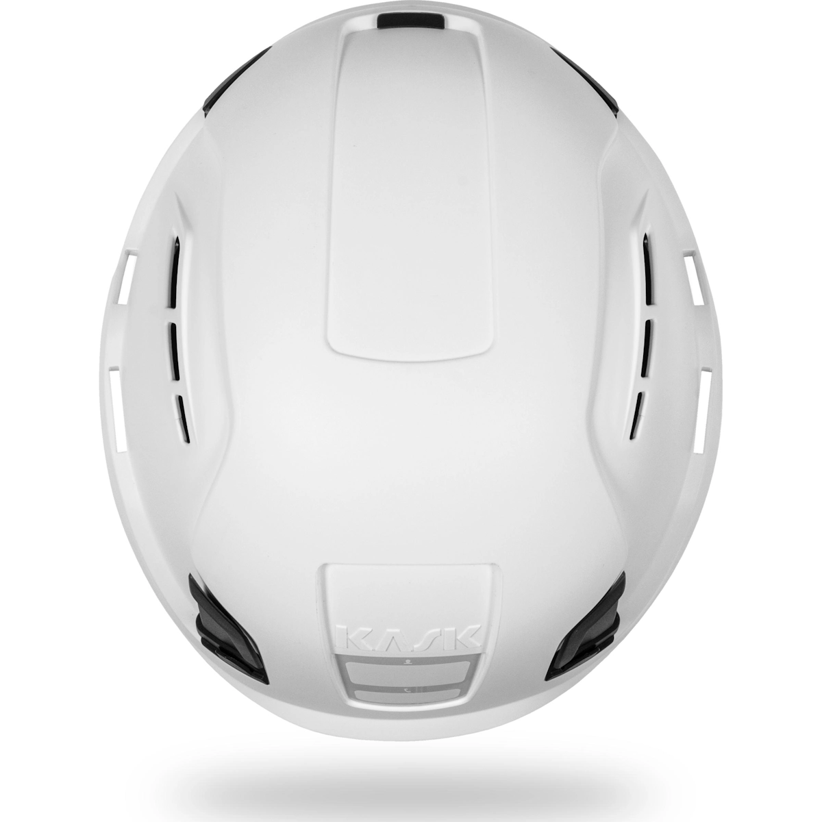 KASK Zenith X PL valkoinen työkypärä ylhäältä – 8 ilmanottoaukkoa