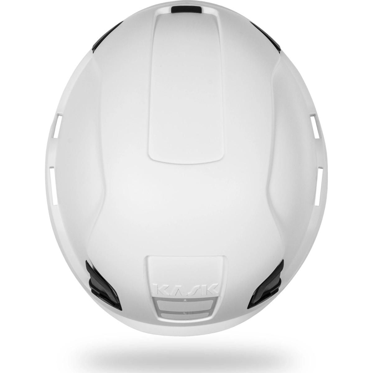 KASK Zenith X valkoinen työkypärä ylhäältä – umpinainen rakenne