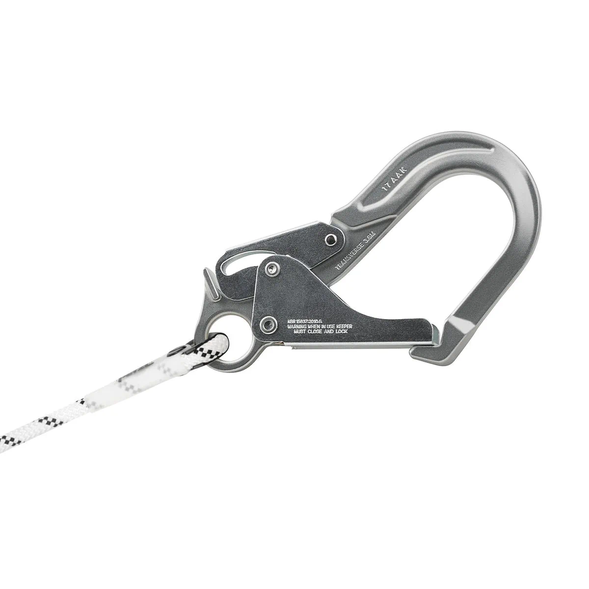 Petzl GRILLON MGO asemointiköyden suurikitalinen MGO-liitin lähikuvassa