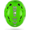 KASK Superplasma PL HI VIZ lime fluor kypärä ylhäältä – 10 tuuletusaukkoa