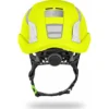 KASK Zenith X PL HI VIZ fluorikeltainen työkypärä takaa – säätöpyörä ja leukahihna