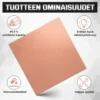Kuparilevy 99,9 % puhdas kupari sähkönjohtava ja helposti työstettävä