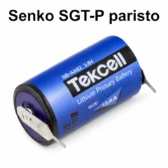 Senko SGT-P paristo Tekcell SB-AA02(P) 3,6 V 1,2 Ah juotoskielekkeillä