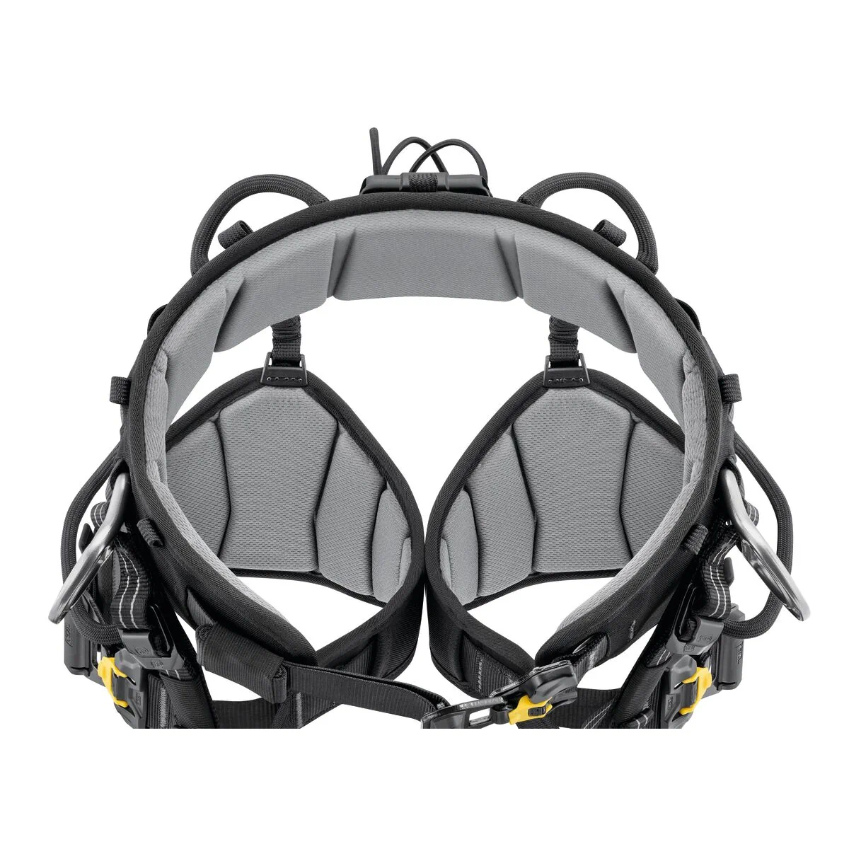 Petzl SEQUOIA puunhoitovaljaiden ergonomiset 3D-pehmusteet lantiovyössä ja jalkalenkeissä