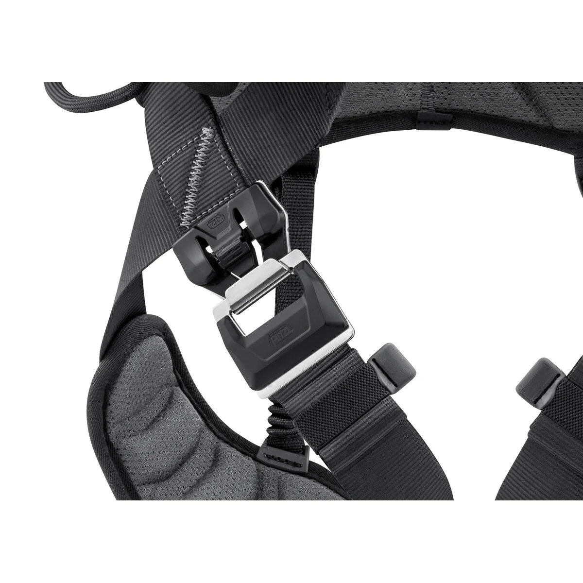 Petzl VOLT WIND OFFSHORE turvavaljaiden säädettävät jalkahihnat ja FAST-pikalukot