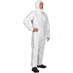 DuPont Tyvek 400 DualFinish valkoinen kemikaalisuojahaalari, tyyppi 5/6, 25 kpl